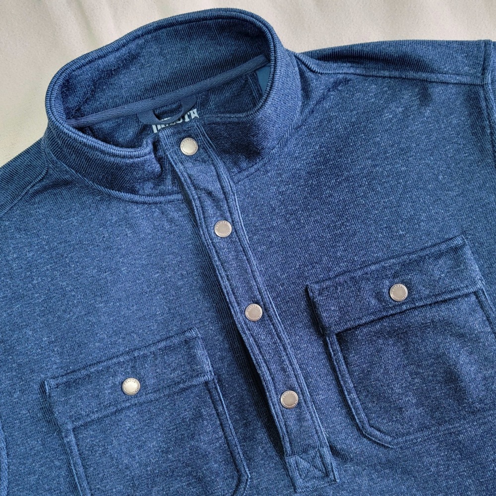 Duluth Snap Pullover Men's XL Blue Gorpcore Outdoor Sweater Rugged Workwear